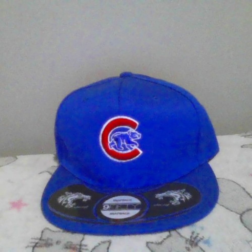 blue cubs snapback cap
